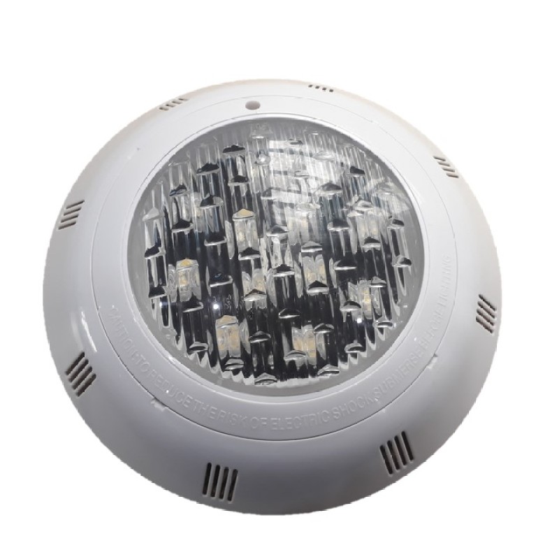 ĐÈN LED DƯỚI NƯỚC 12W-12V ánh sáng vàng nhạt  vỏ ngoài bằng nhựa dùng cho bể bơi hoặc sân vườn - Thiết bị trang trí bể bơi