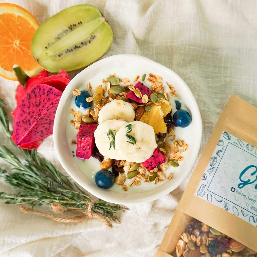 Granola Nhiều Hạt Cao Cấp ăn kiêng - Granola Siêu Hạt (5% yến mạch)