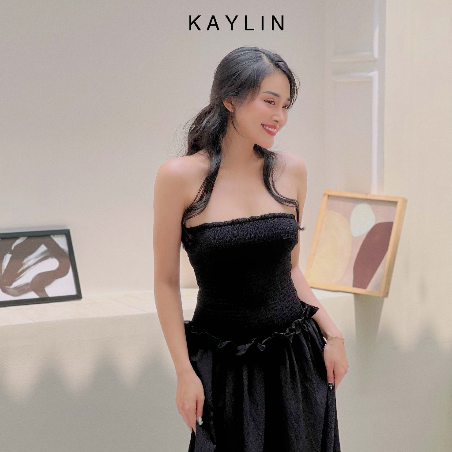 Đầm freesize dáng dài maxi cup phong cách KAYLIN - N1991