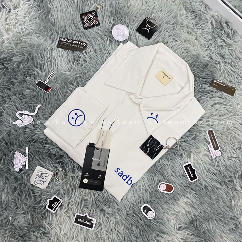 [Sadboiz Chính Hãng] Áo Sơ Mi tay dài SAD SIGNATURE OVERSIZED