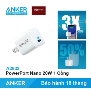 Củ Sạc Anker PowerPort III Nano 20W 1 Cổng thumbnail