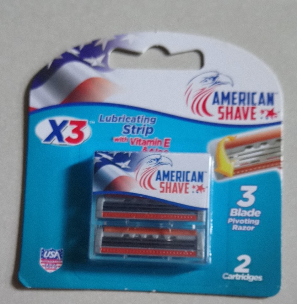 HCMBộ Lưỡi Dao Cạo Râu American Shave Alo VitE 2 Cái