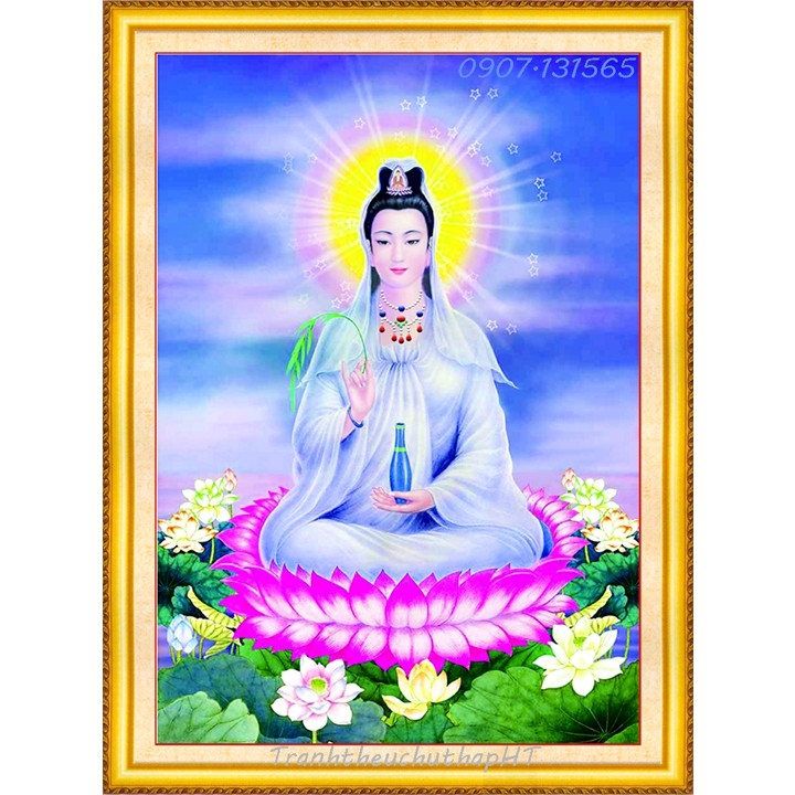 Tranh đính đá Phật bà VS151-VS152 - tự đính