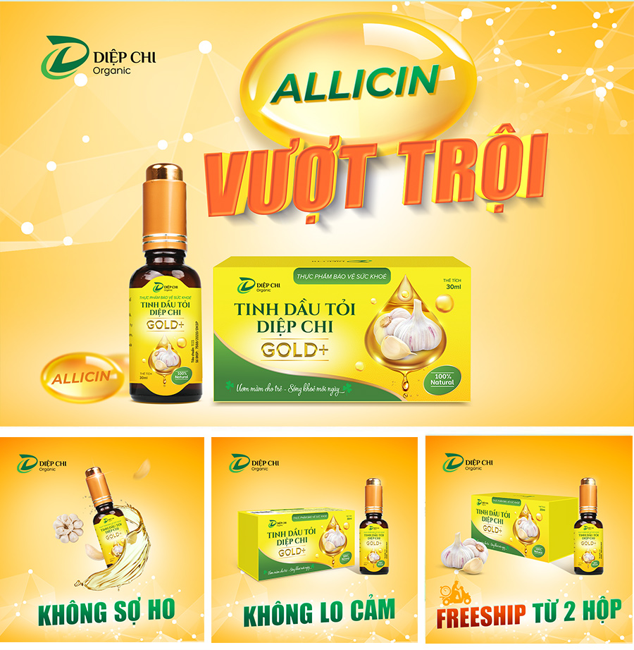Tinh dầu tỏi diệp chi Gold 30ml