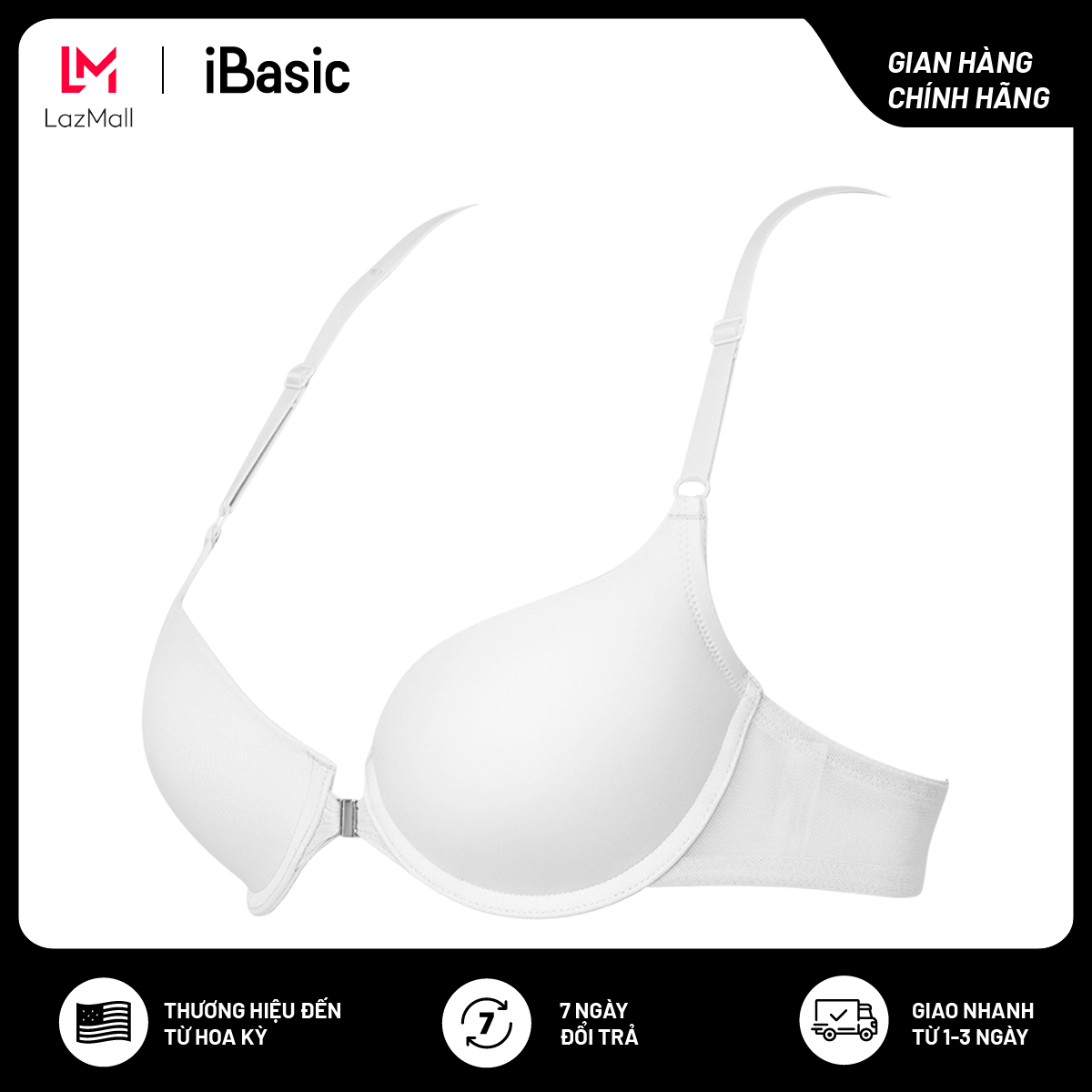 Áo ngực tshirt mút vừa ibasic bray032