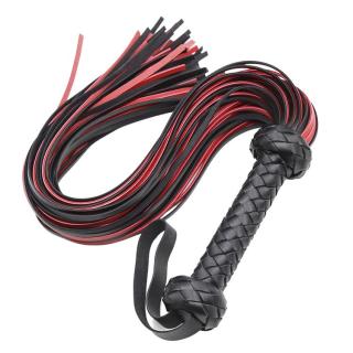 Faux Leather Horse Whip Soft Faux Leather Equestrian Whips with Harness thumbnail