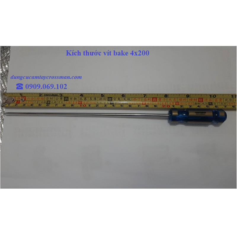 TUA VÍT BAKE, DẸP CROSSMAN CÁN CR CAO CẤP