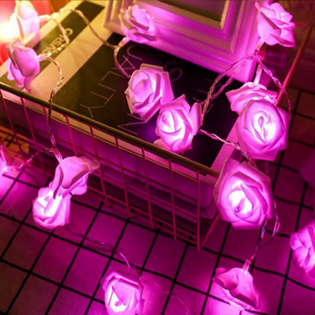 Đèn Led Trang Trí, Dây Đèn Trang Trí Hình Bông Hồng