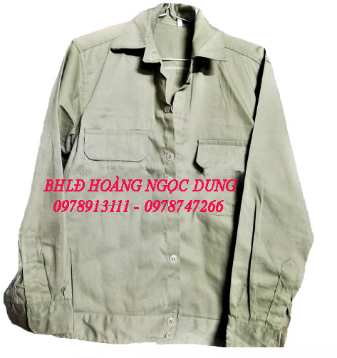 ÁO BẢO HỘ LAO ĐỘNG ,ÁO CÔNG NHÂN CƠ KHÍ , XÂY DỰNG CÔNG TRÌNH , NHÀ MÁY , XÍ NGHIỆP VẢI KAKI LOẠI 1 ( MÀU GHI )