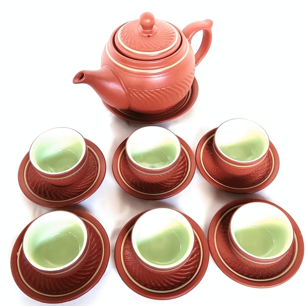 Tusa Ceramic teapot set 250ml - Battrang Vietnam