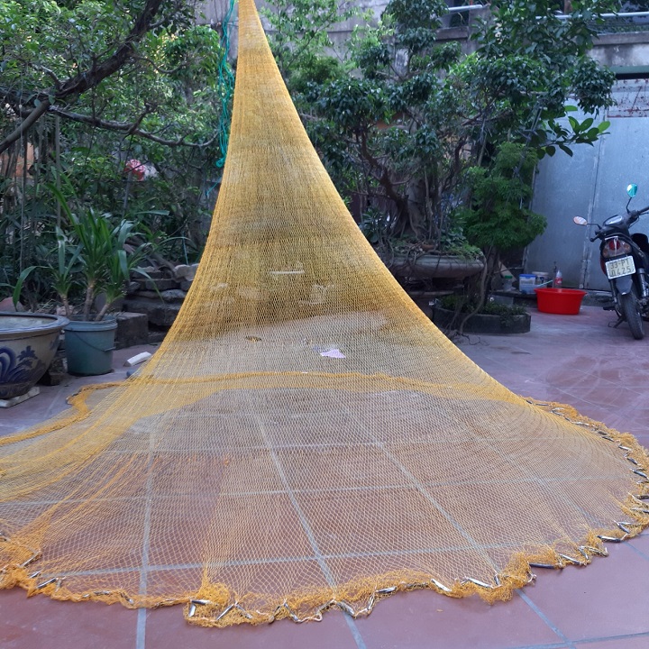 chài bắt cá ,tép bung 12m đường kính 3,5m mắt lưới 1,5cm cao 2,8m