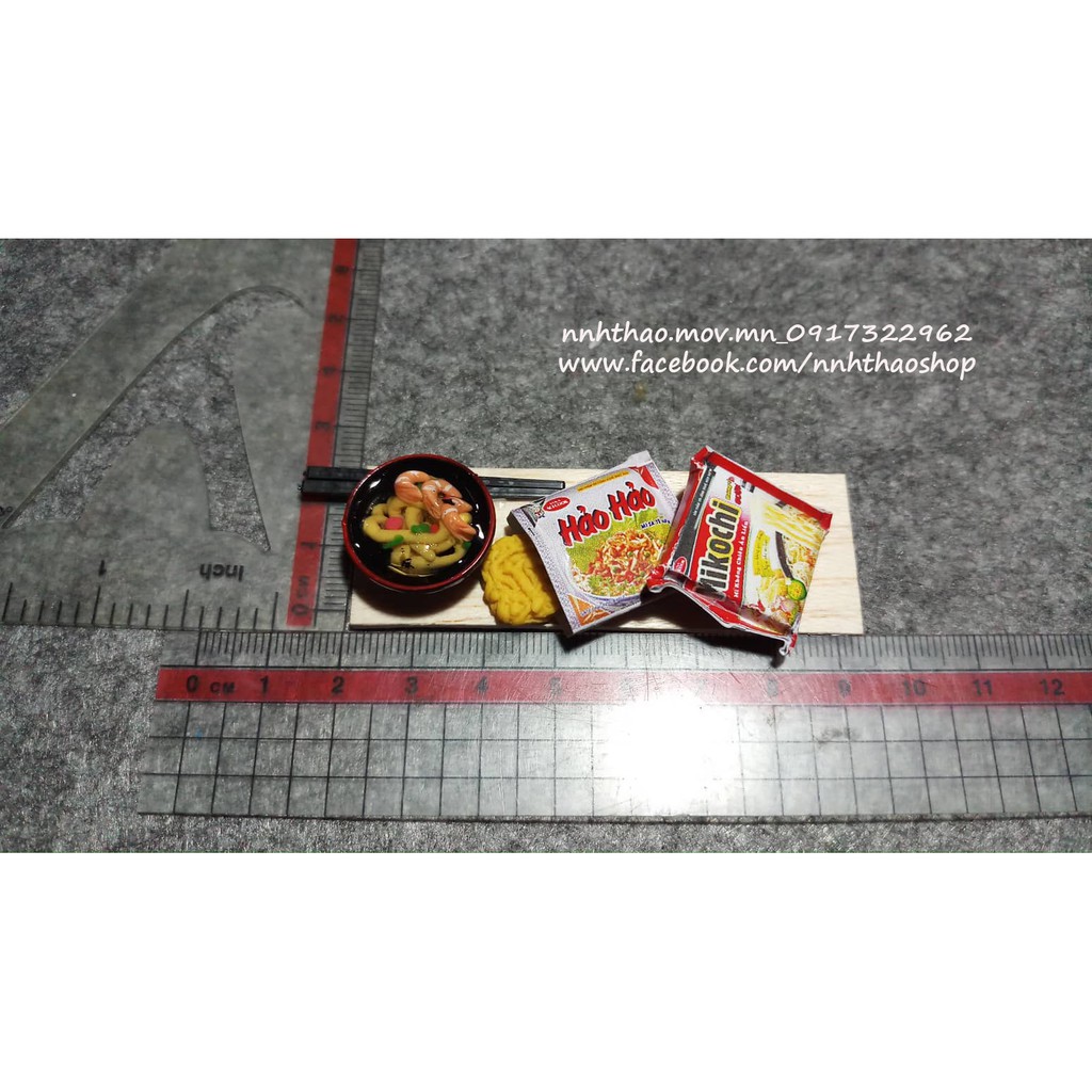 Minifood Trang Trí Mô Hình_Khay Mì