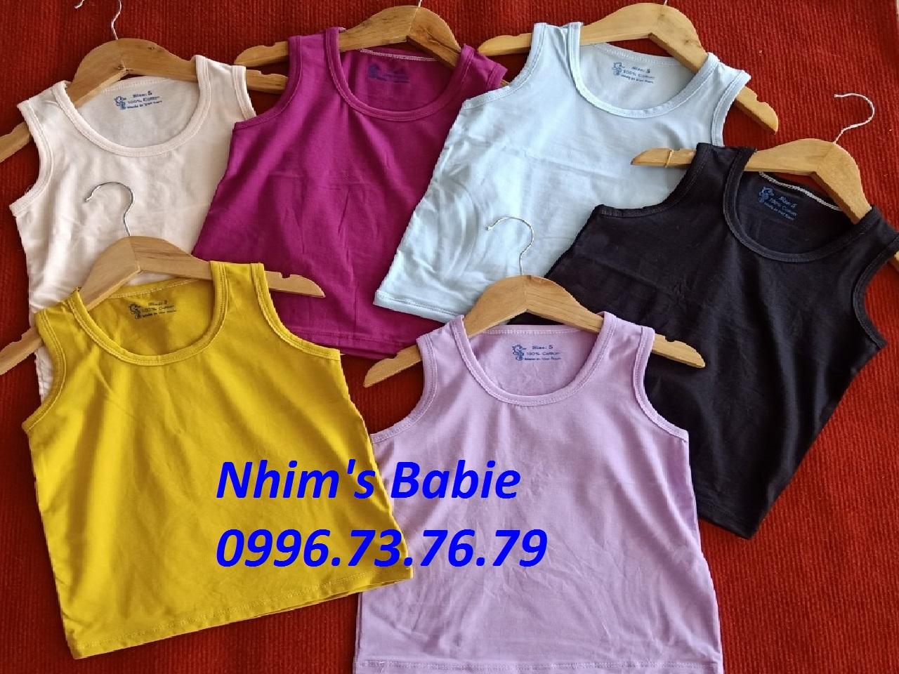 Set 5 Áo thun ba lỗ cho bé gái