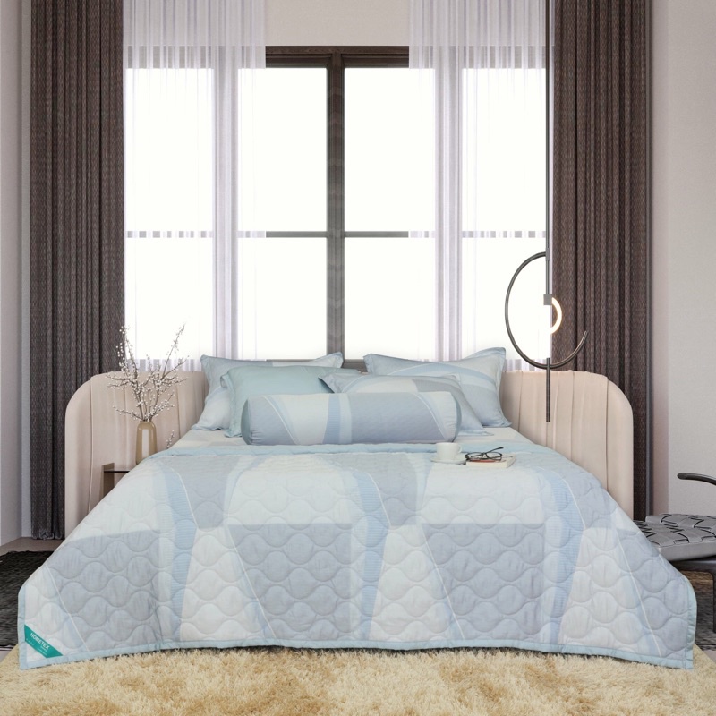 Bộ chăn drap gối Tencel Premium Hometex 5 món