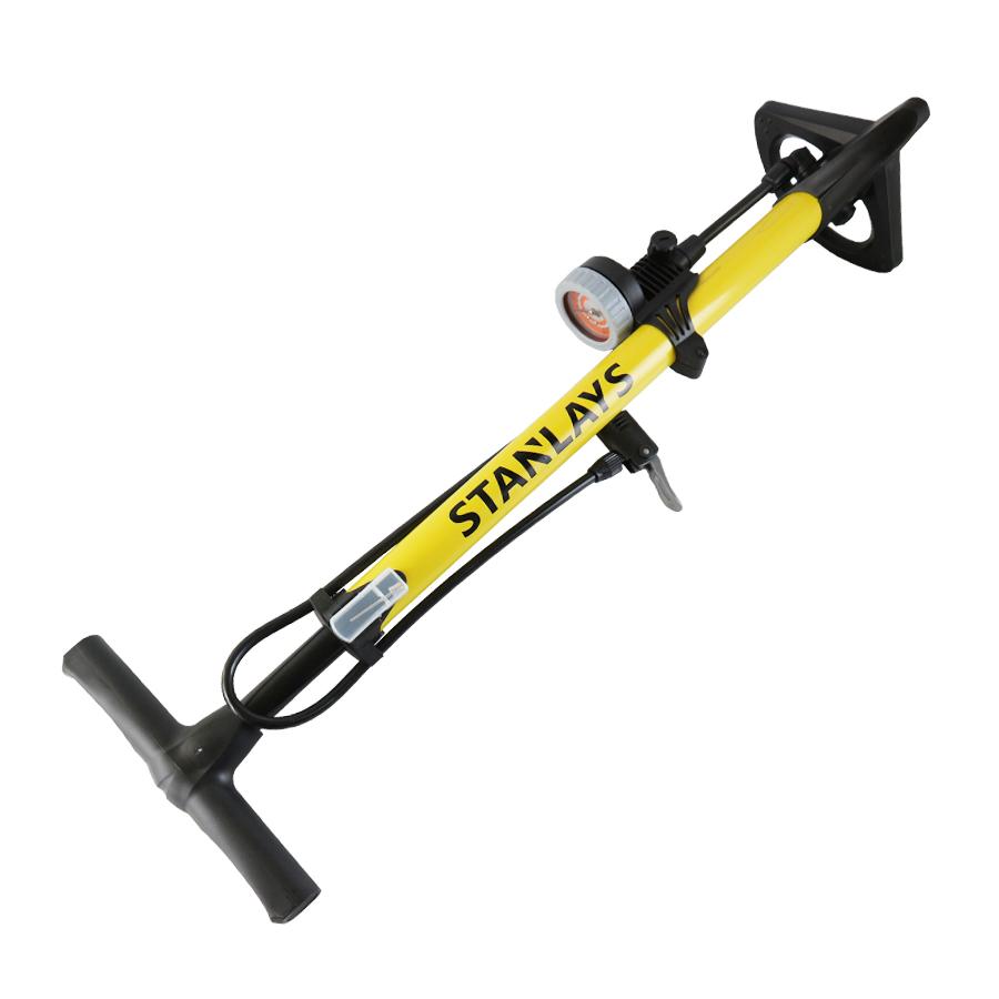 Bơm xe đạp xe máy Stanley ống vàng cao cấp