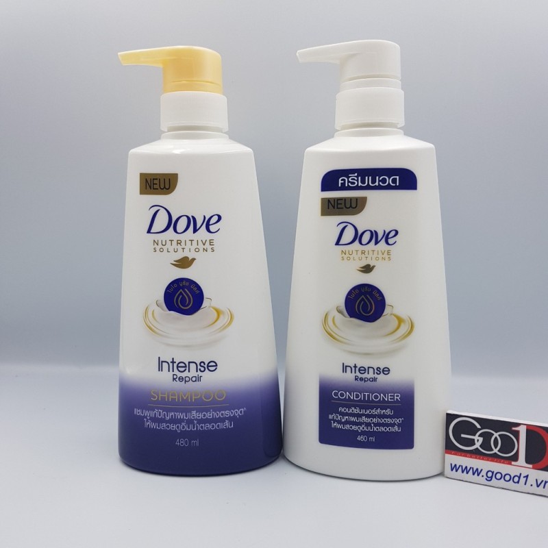 Dầu gội đầu Dove 480ml Intense Repair -Hàng nội địa Thái Lan giá rẻ
