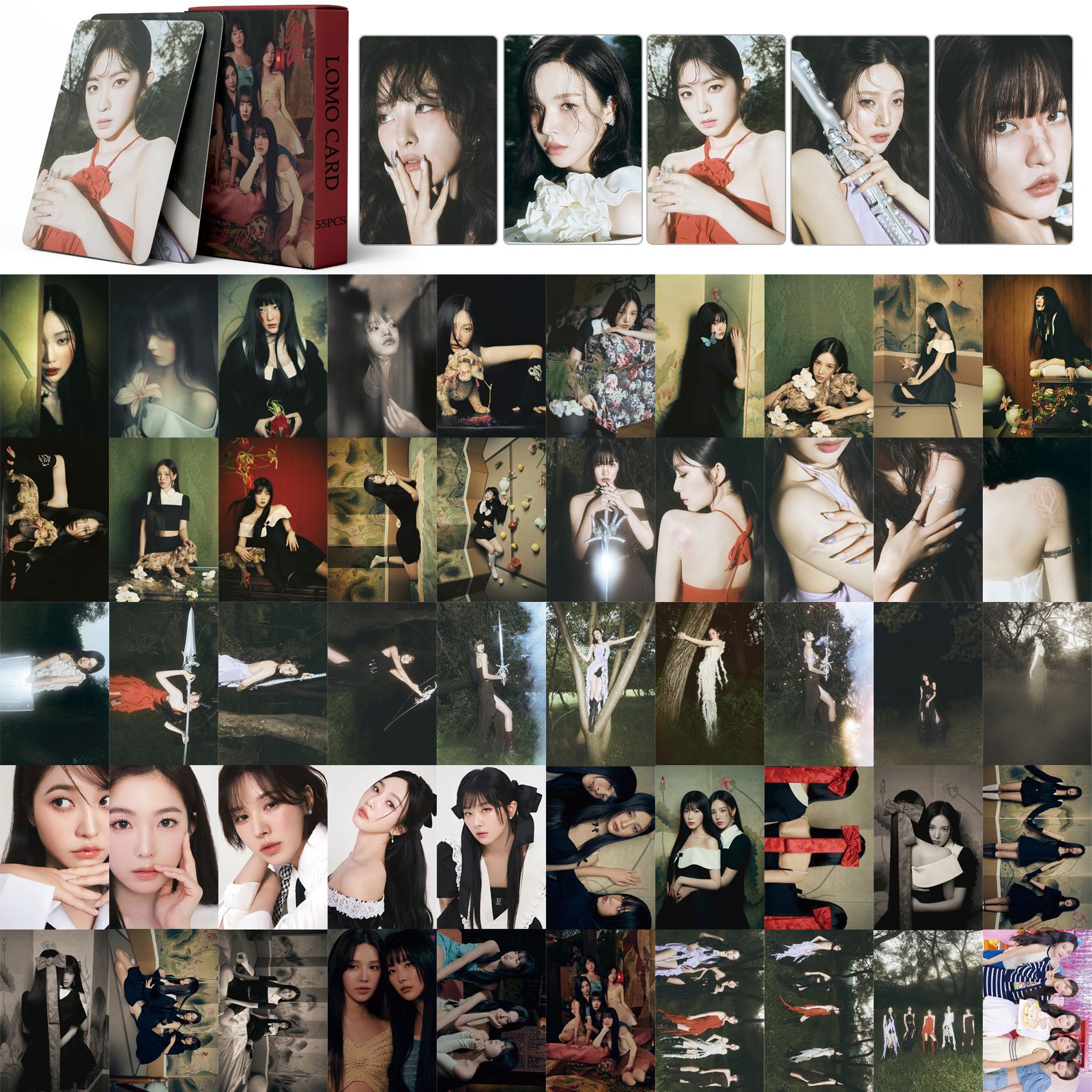 Set 55 lomo card red velvet - chill kill 2023