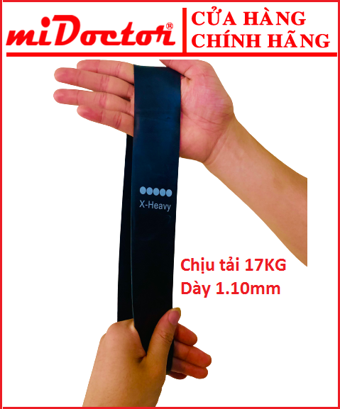 Dây miniband tập mông chân chất liệu cao su đàn hồi kháng lực, Dây kháng lực Power Band đa năng, Dây miniband, dây đàn hồi kháng lực tập cơ mông đùi- Hàng Chính Hãng miDoctor