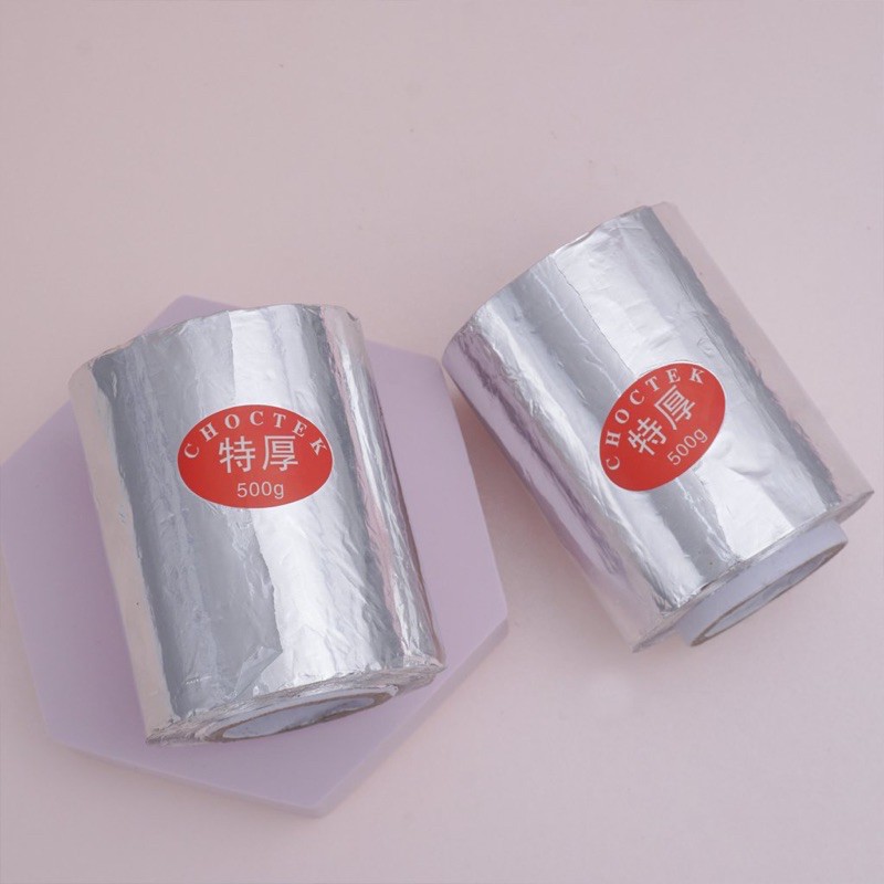 [HCM]Cuộn giấy bạc ủ phá móng 500gr - Giấy bạc ủ phá gel/bột chuyên dụng