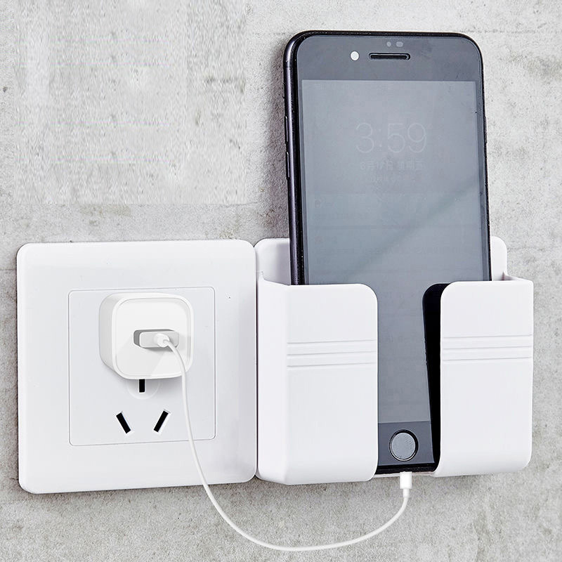 Kệ Dán Tường Đựng Điện Thoại Để Sạc Pin Có Miếng Dán