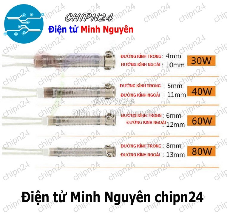 [1 cái] (I6) Ruột Mỏ hàn Nung Hàng Tốt (30W/40W/50W/60W/80W/100W) - [Chọn Loại] - HHH.00224