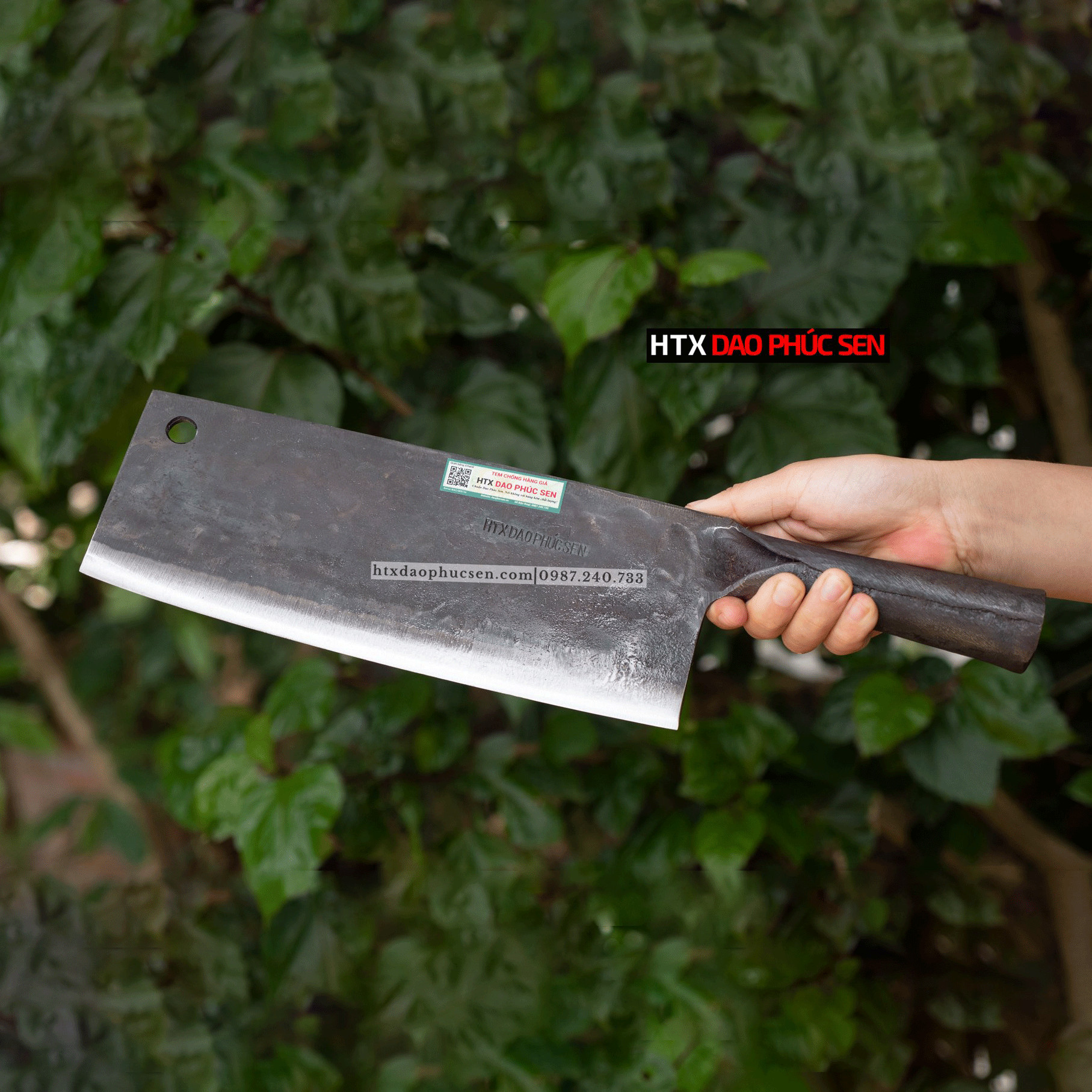Cow and Buffalo Bone Cutting Knife with Hand-Forged Iron Handle S06 High Quality Vip Knife