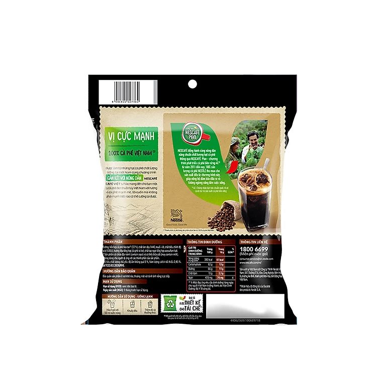 Bịch 35 Gói Cà Phê Đen Hòa Tan Nestcafe Cà Phê Việt 16g