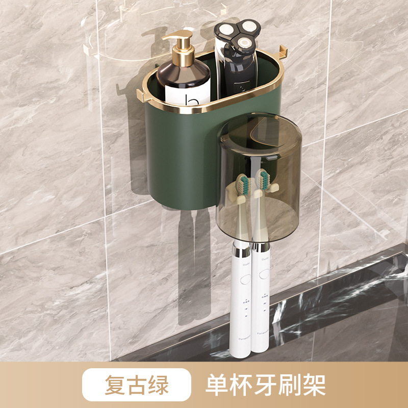 Kệ để cốc bàn chải đánh răng lắp đặt dính tường