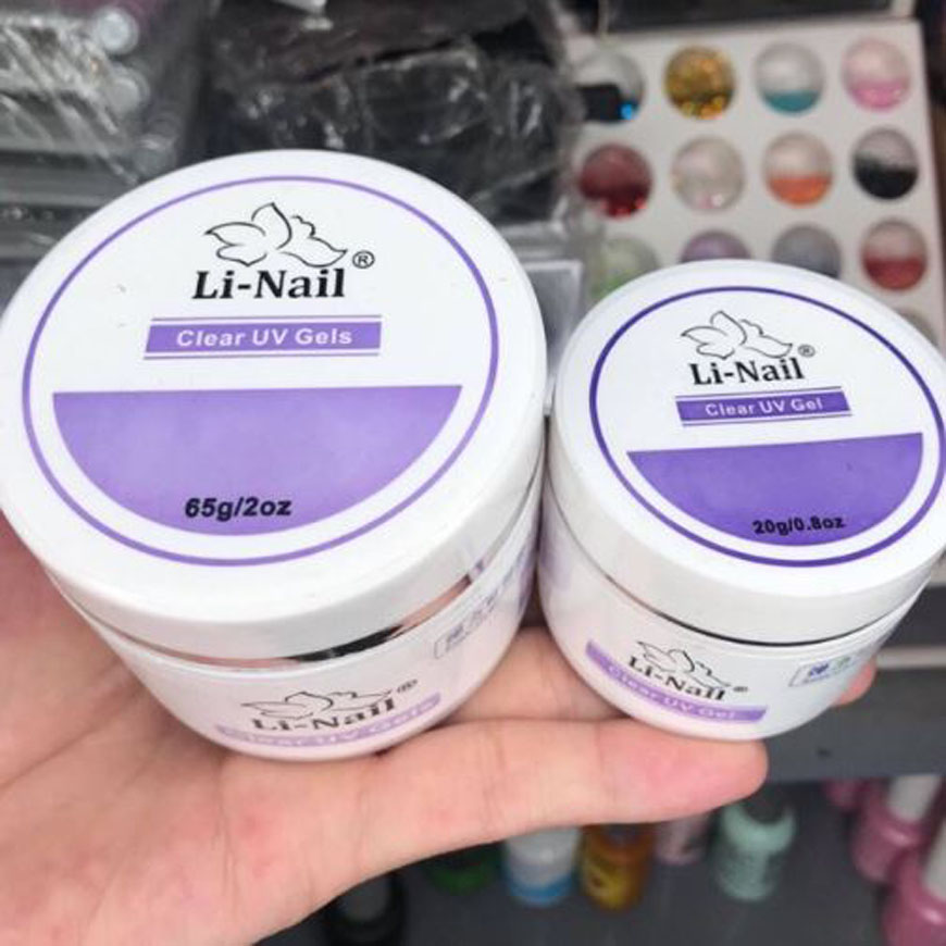 Gel đắp móng Li-nail chính hãng Chất gel đặc, trong, không bọt khí, không nóng, không chảy