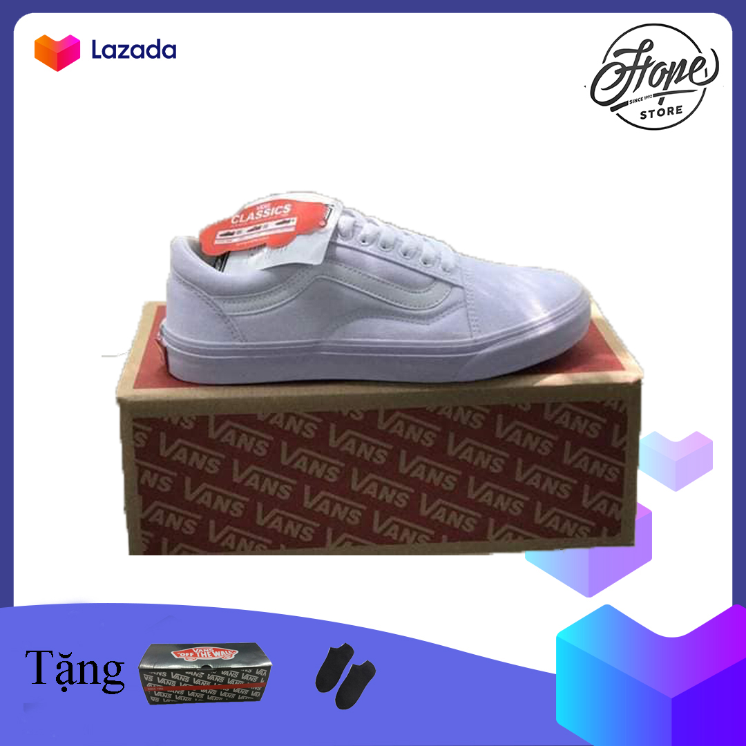 Giày thể thao sneaker nam nữ Vans Old Skool Trăng [ Tặng Box + Vớ ]