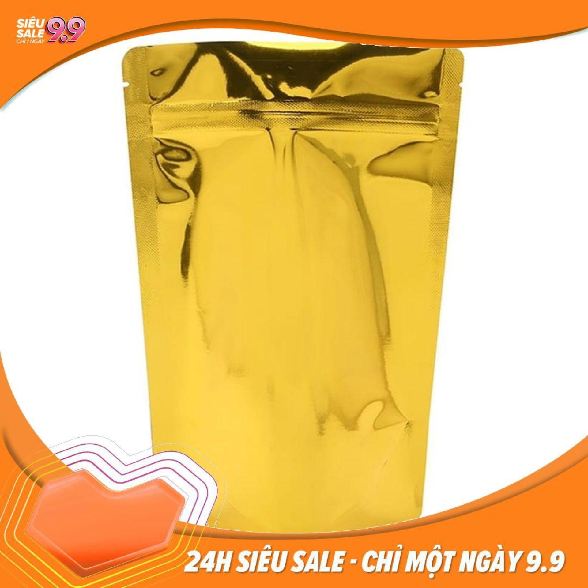 TÚI ZIP 2 MẶT MÀU VÀNG