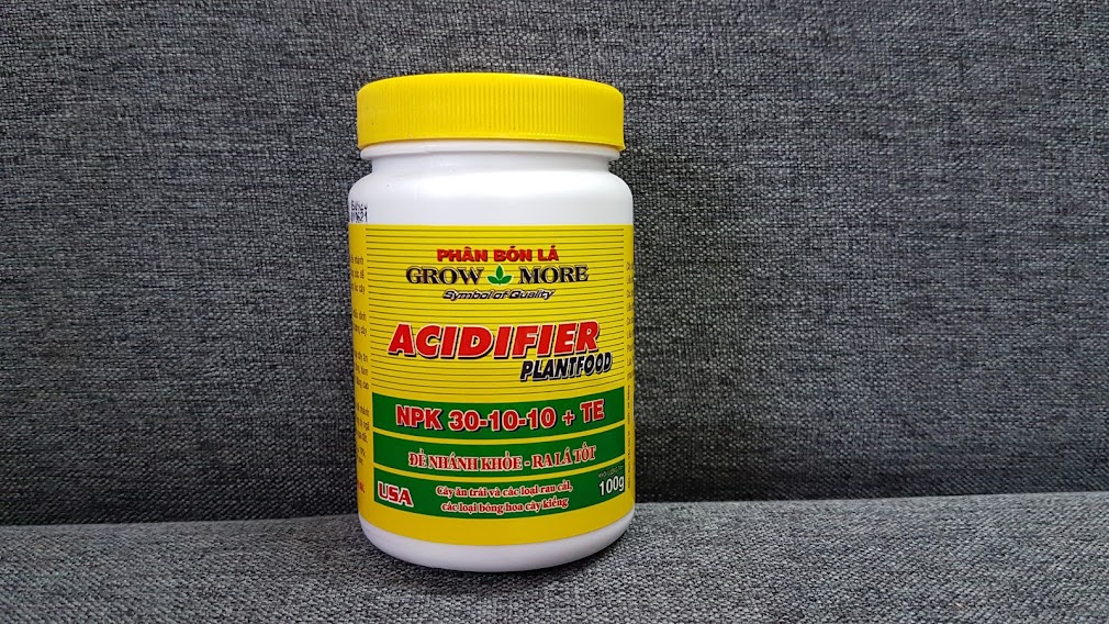 Phân Bón Lá NPK 30-10-10 Grow More hộp 100gr chuyên dùng cho hoa phong lan cây cảnh