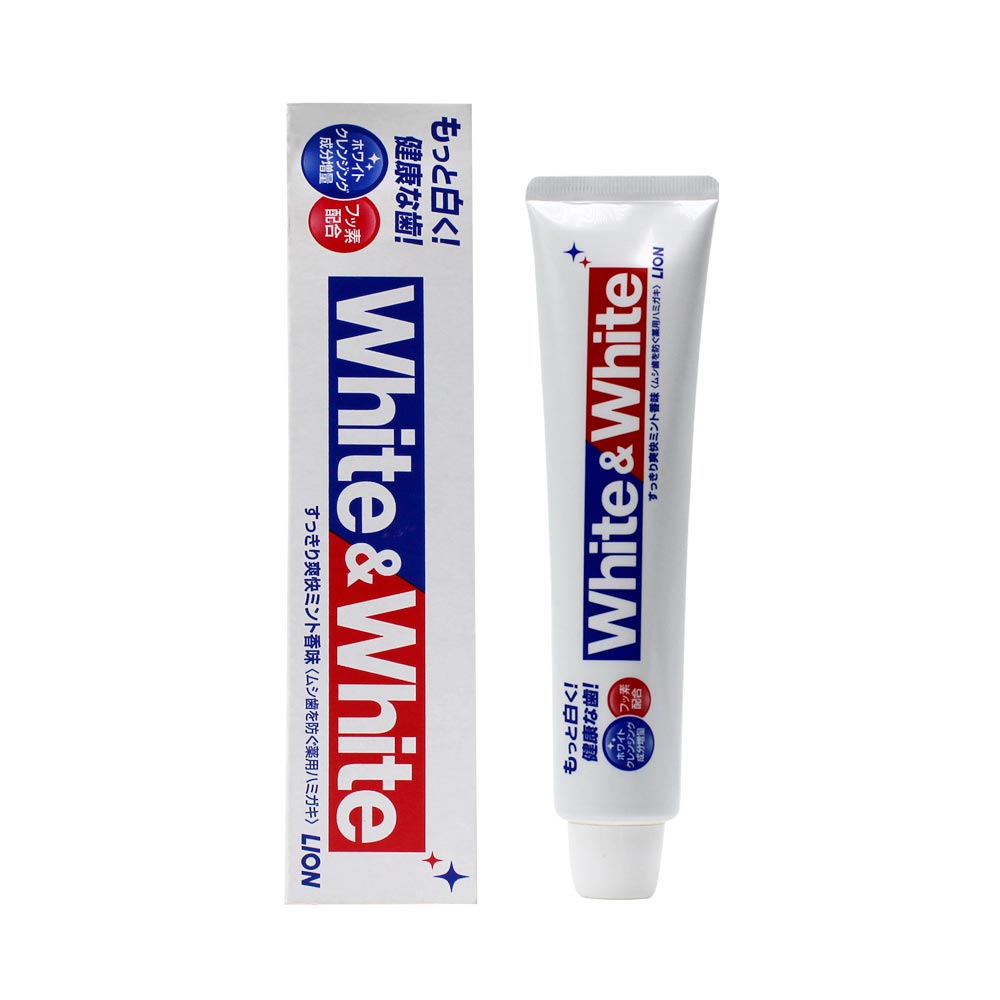 [HCM]Kem đánh răng White & white Lion 150g