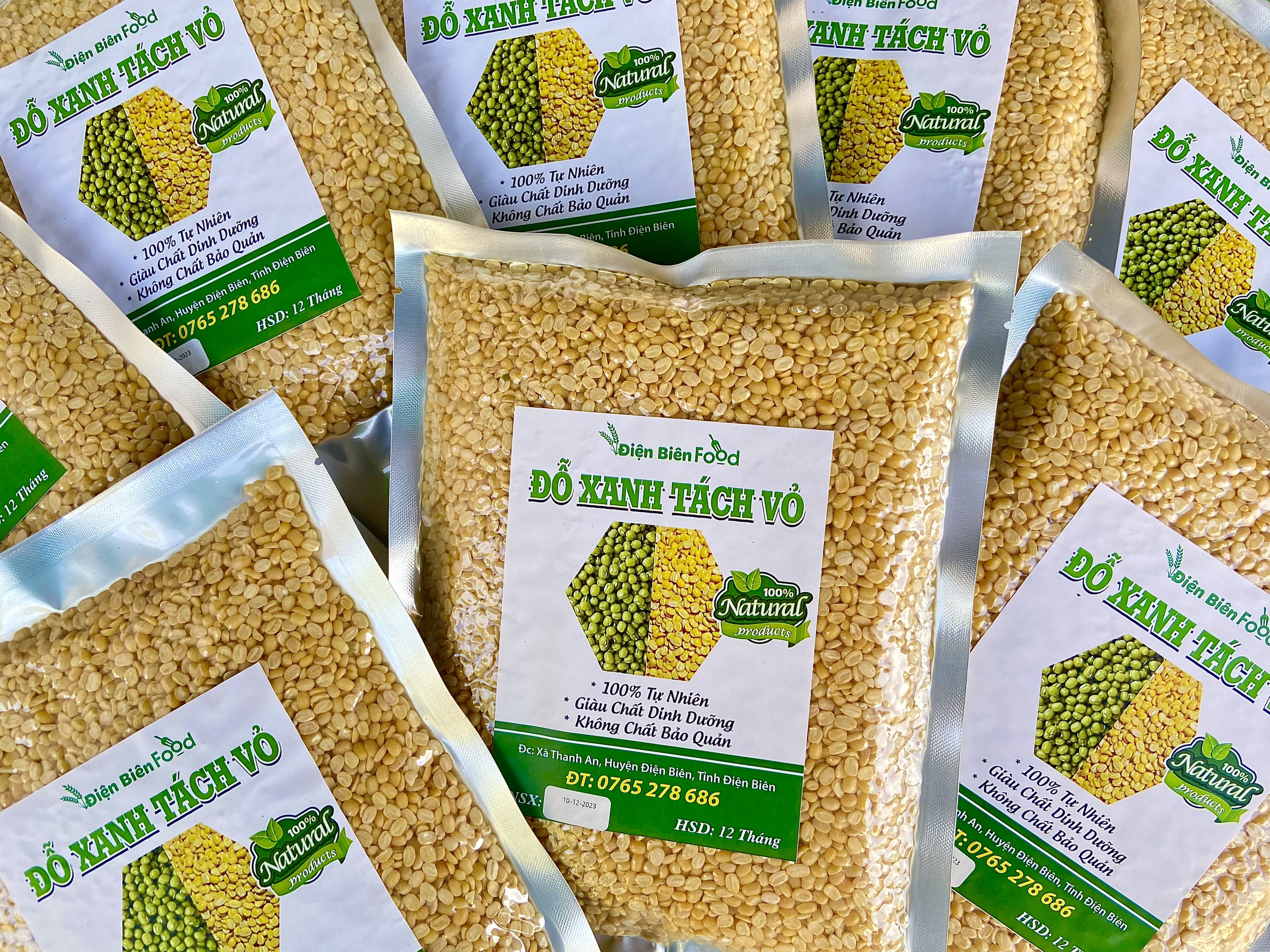 đậu xanh ( đỗ xanh ) tách vỏ