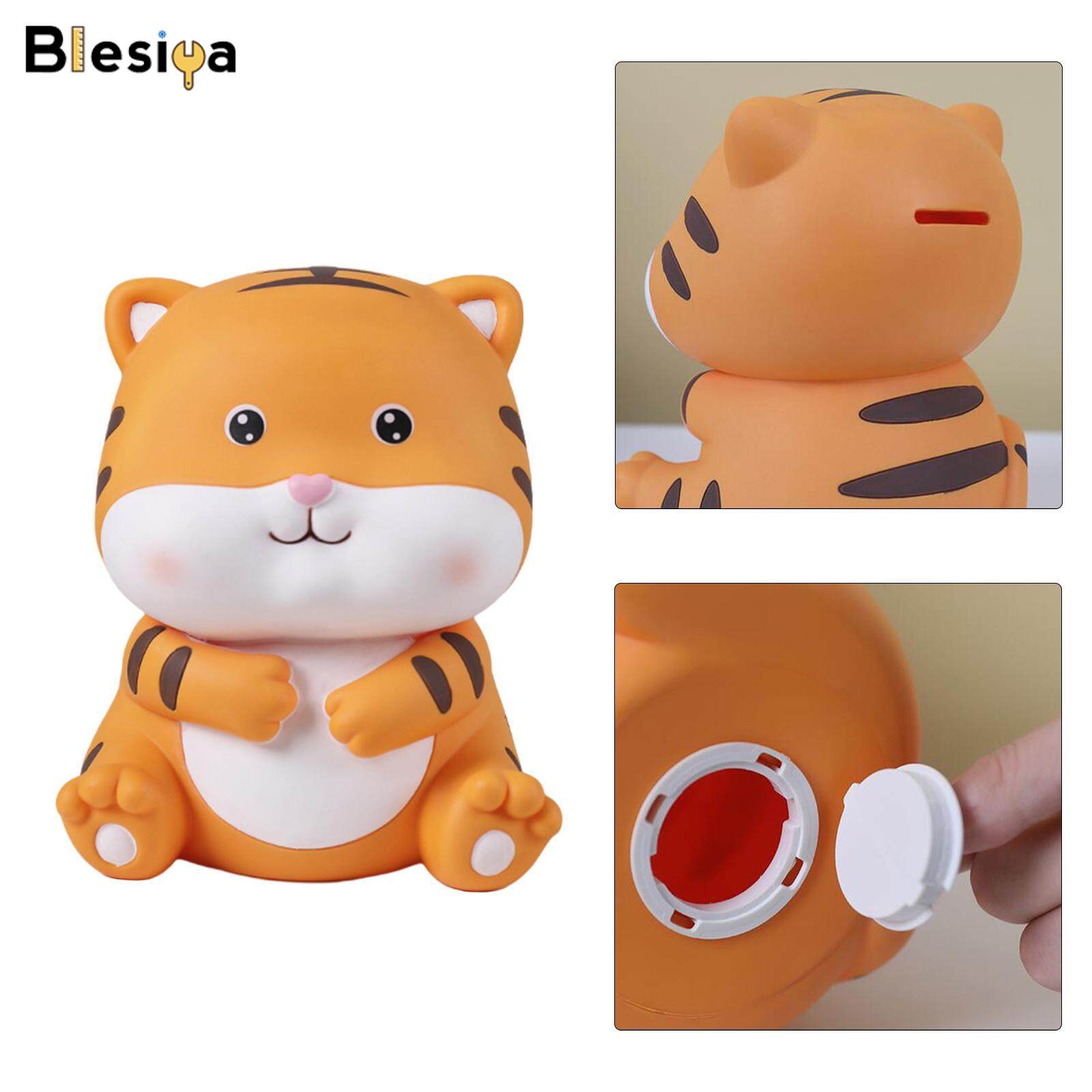 Blesiya Tigers Money Bank Piggy Bank Decoration Vinyl for Desktop New Years Gifts