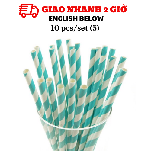 Ống hút giấy - Straws nhiều mẫu tcl39