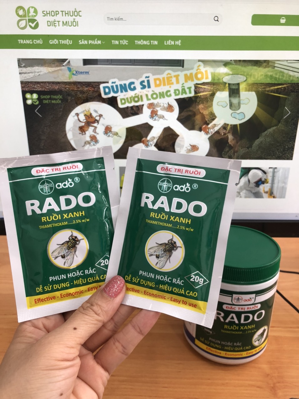 THUỐC DIỆT RUỒI HIỆU QUẢ CAO RADO - Gói 20g