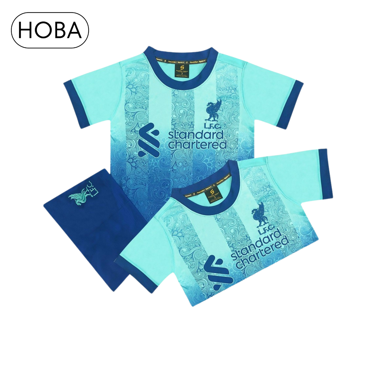 Children's soccer jersey set kids football soccer jerseys club Liver