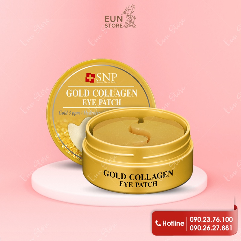 Mặt nạ mắt gold & collagen firming eye patch snp