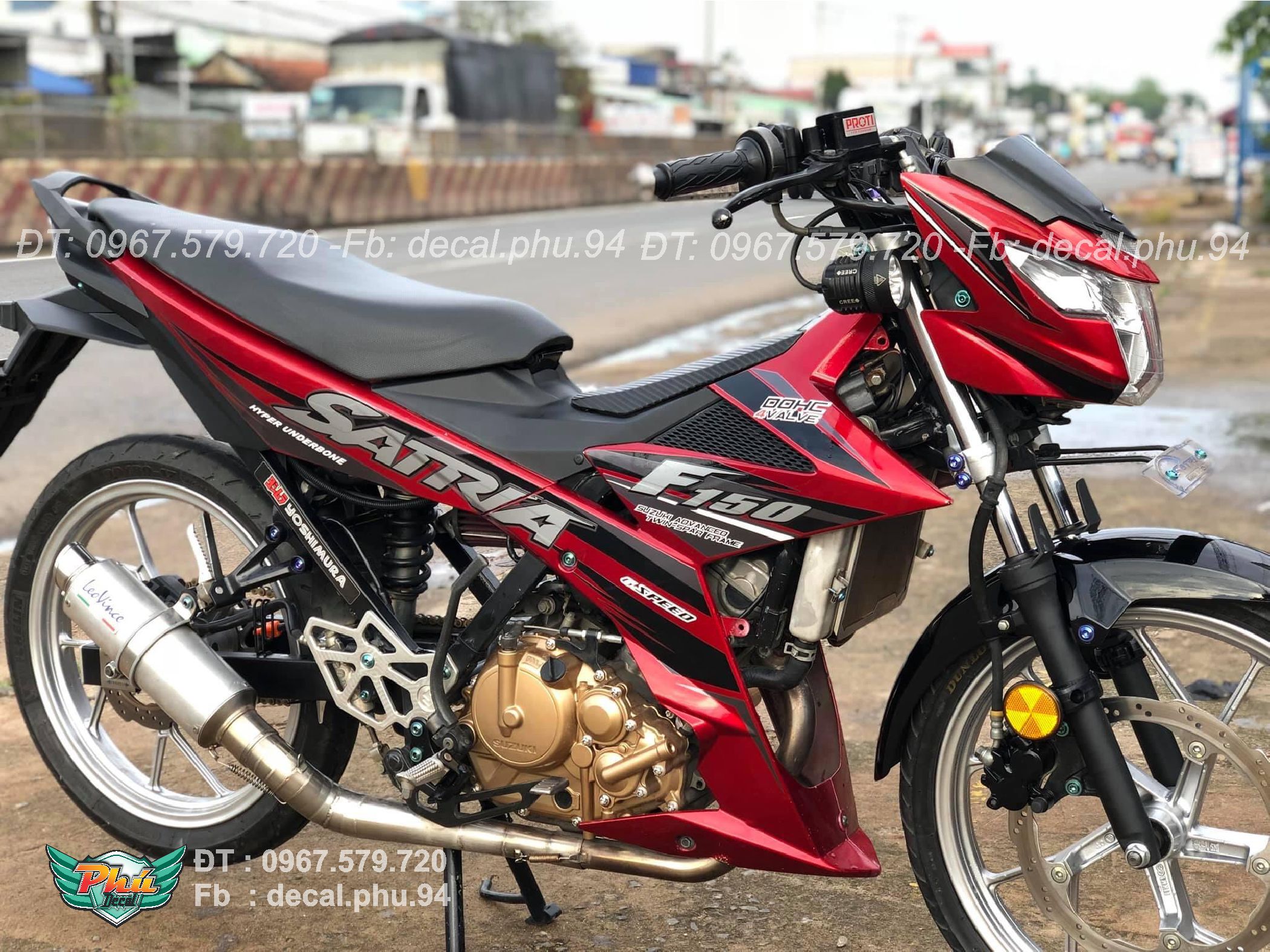 Tem rời Satria Đỏ đen