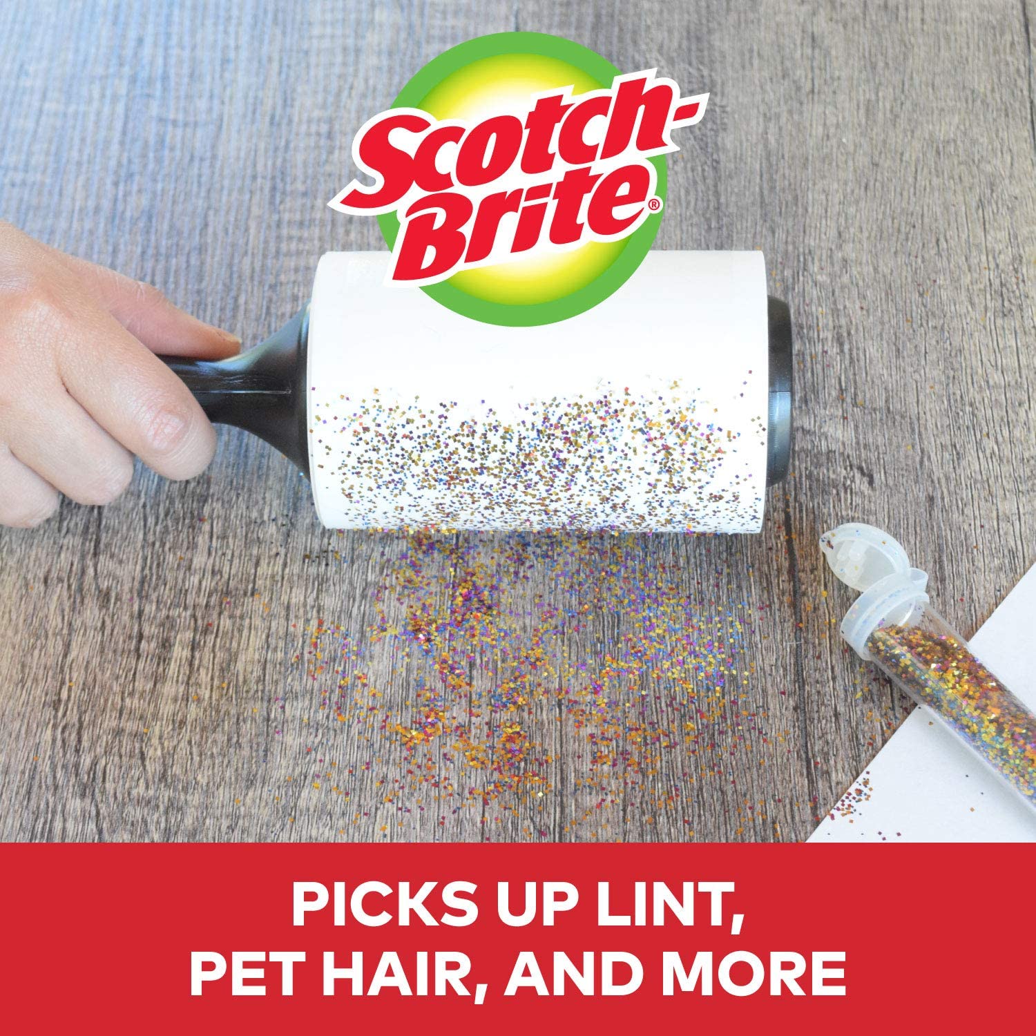 [HCM]Cây lăn bụi Scotch Brite Mỹ (105 tờ/1 cây)