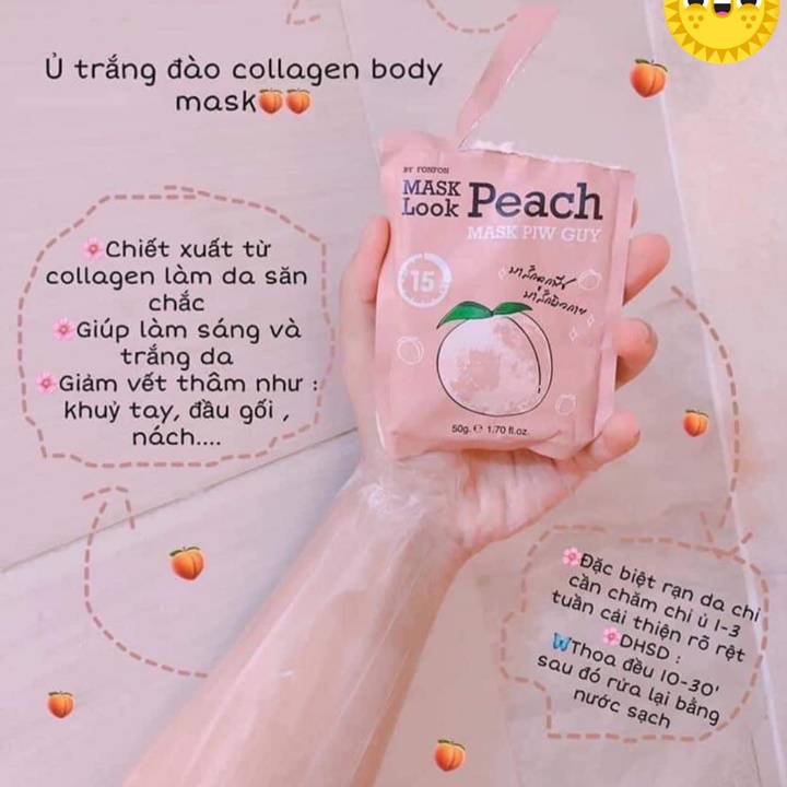 [HCM]Ủ TRẮNG ĐÀO - Mặt Nạ Dưỡng Trắng Da Collagen White Peach Mark By Fonnfonn