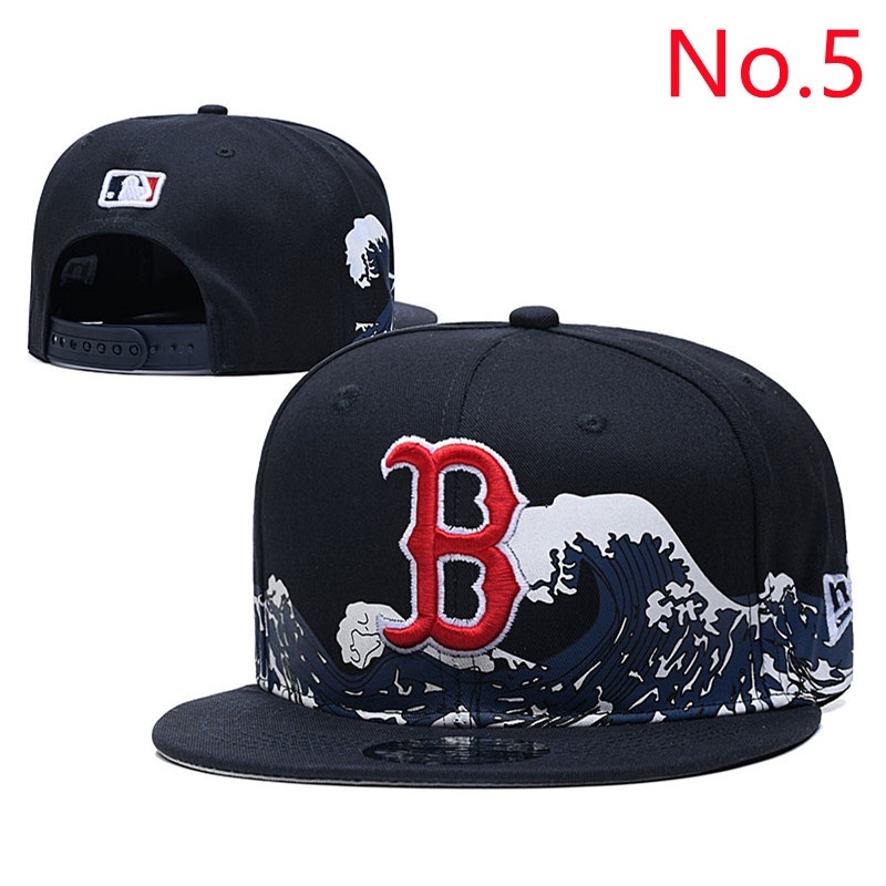 Ready Stock 20 Style MLB Boston Red Sox Adjustable Hat Baseball Cap Flat Cap Multi Color