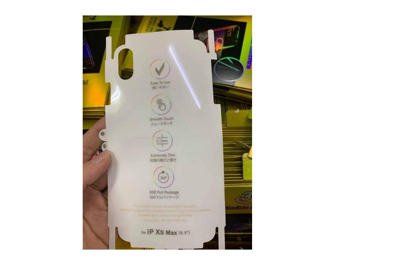 Miếng Dán PPF măt sau full viền cho iPhone Xs max