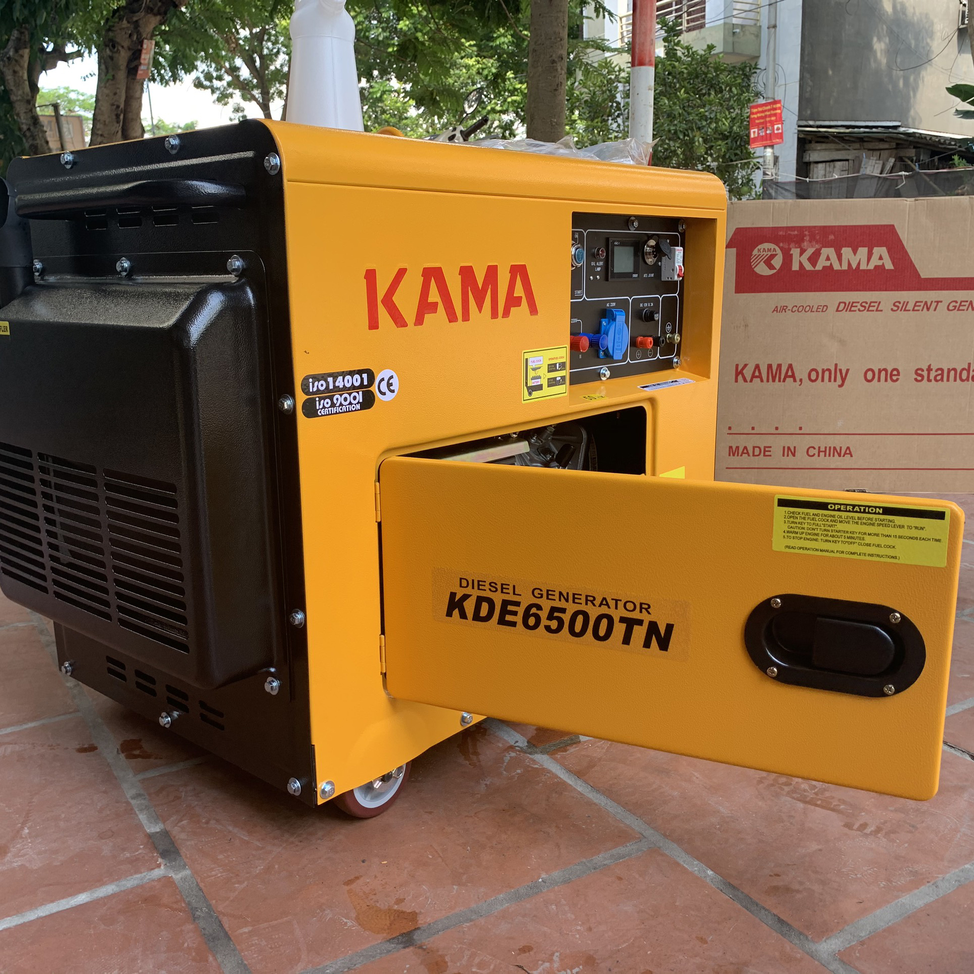 Máy Phát Điện Chạy Dầu 5Kw Kama KDE6500TN