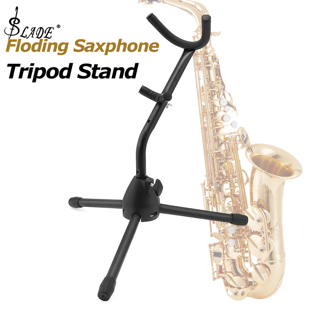 SLADE Lightweight Tubular Construction Folding Saxophone Stand for Alto Sax Rack