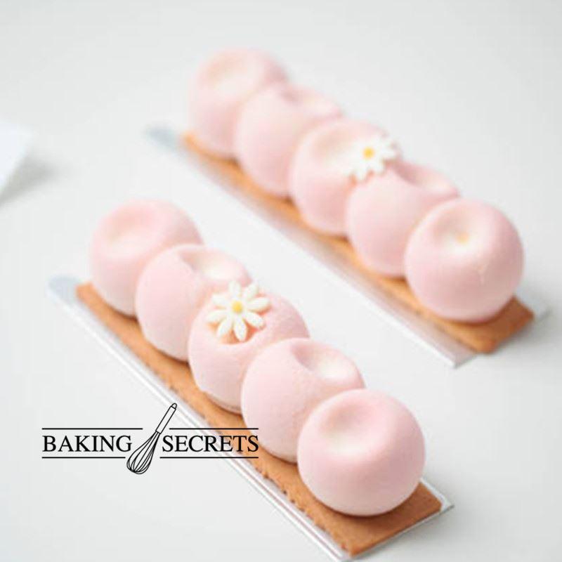 6 THẬM CHÍ Lõm Bóng Loại Dài Kiểu Pháp West Point Bánh Mousse Bánh Silicone Silicone Baking Bộ Tạo Khuôn Hình Nướng Bí Mật