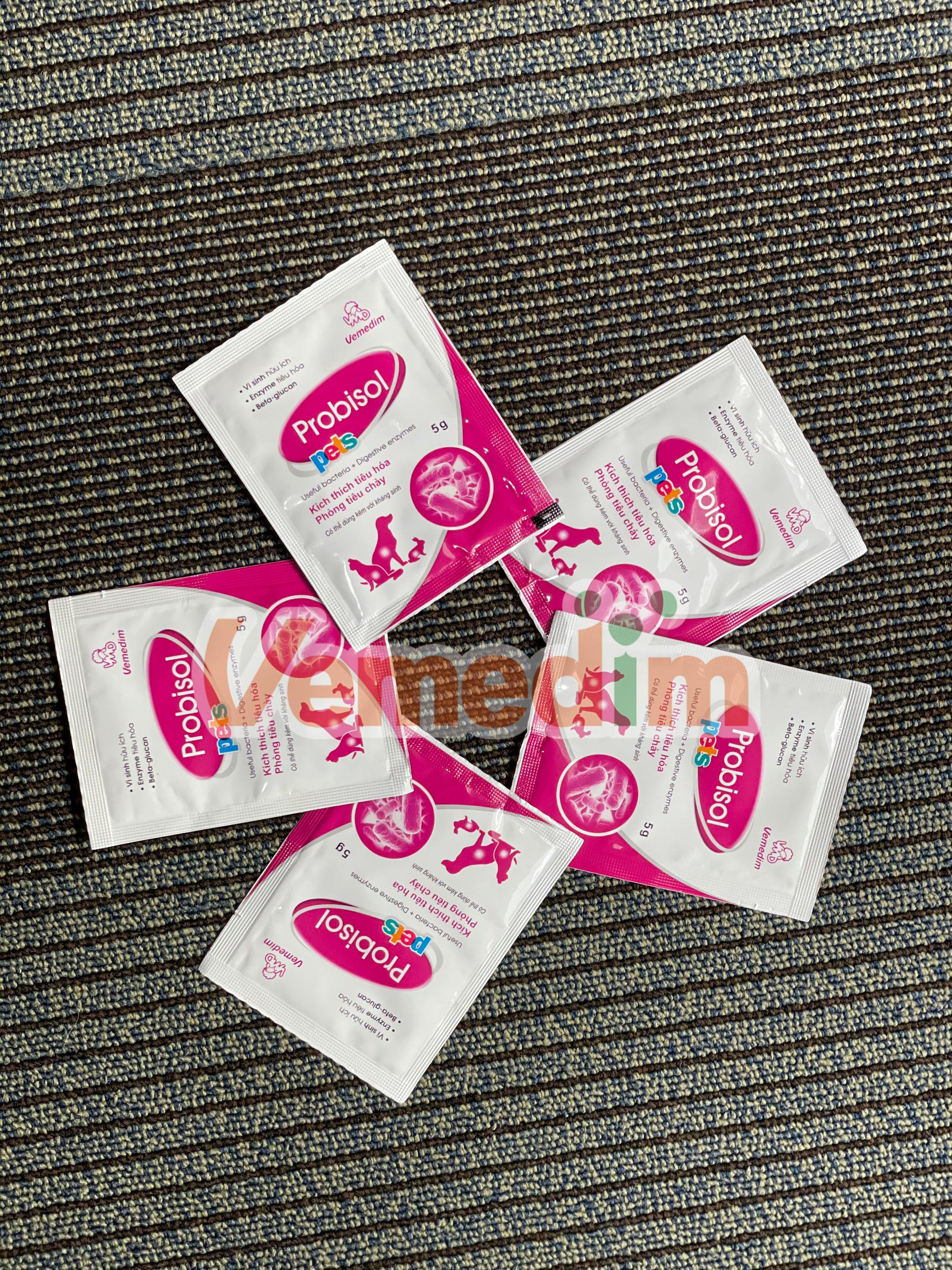 Set men tiêu hóa cho chó mèo Vemedim Probisol Pets