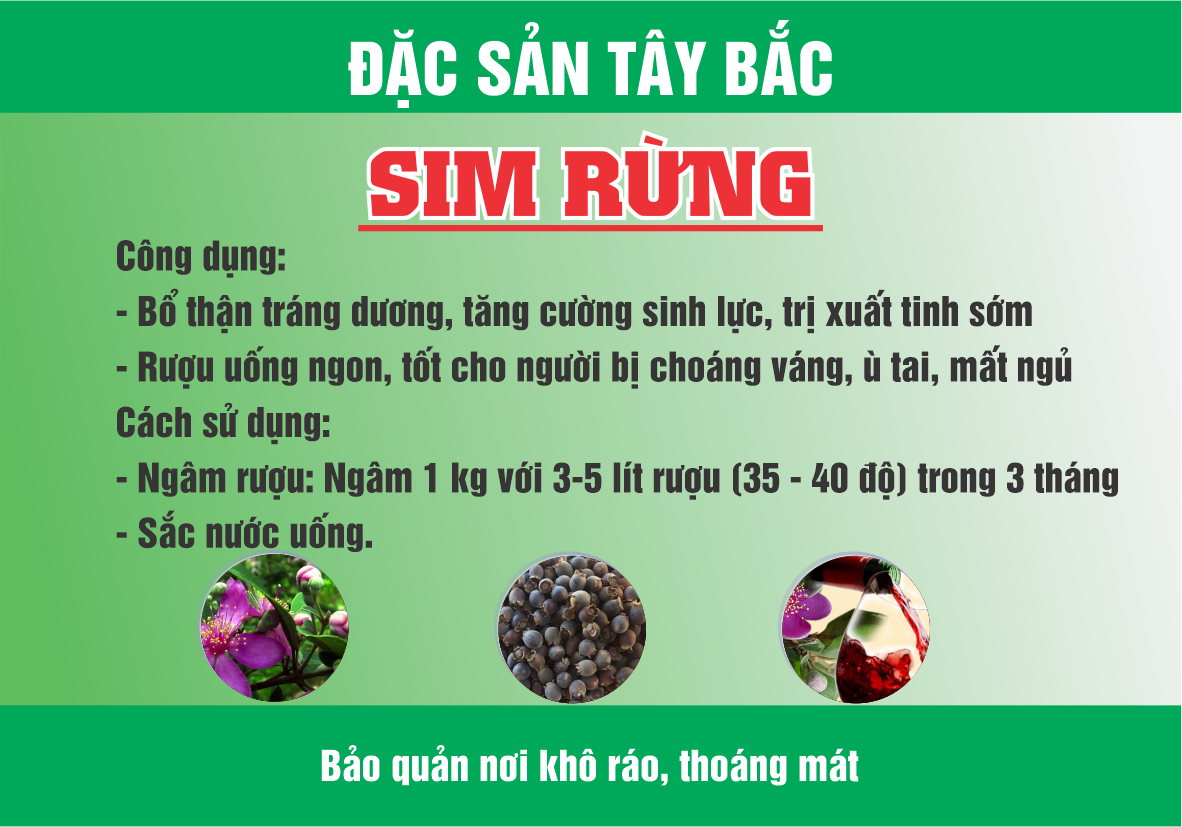 1Kg Sim Rừng Khô Loại 1 [Đặc Sản Tây Bắc]
