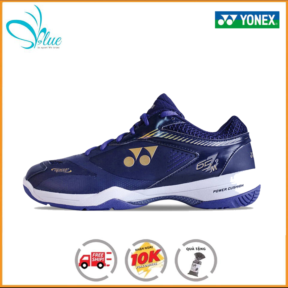 Giày thể thao, giày cầu lông YONEX, dành cho nam, màu xanh sẫm, chơi được sân bê tông,chống trơn trượt, giày bóng chuyền